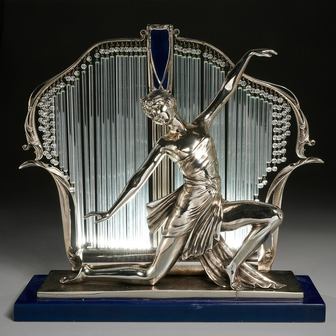 Hector Guimard (after), Art Deco table lamp (1 of 8)