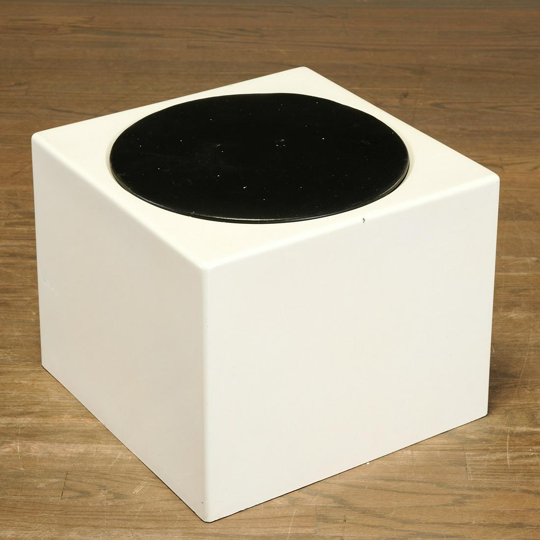 Ico Parisi, rare fiberglass cube stool (1 of 6)