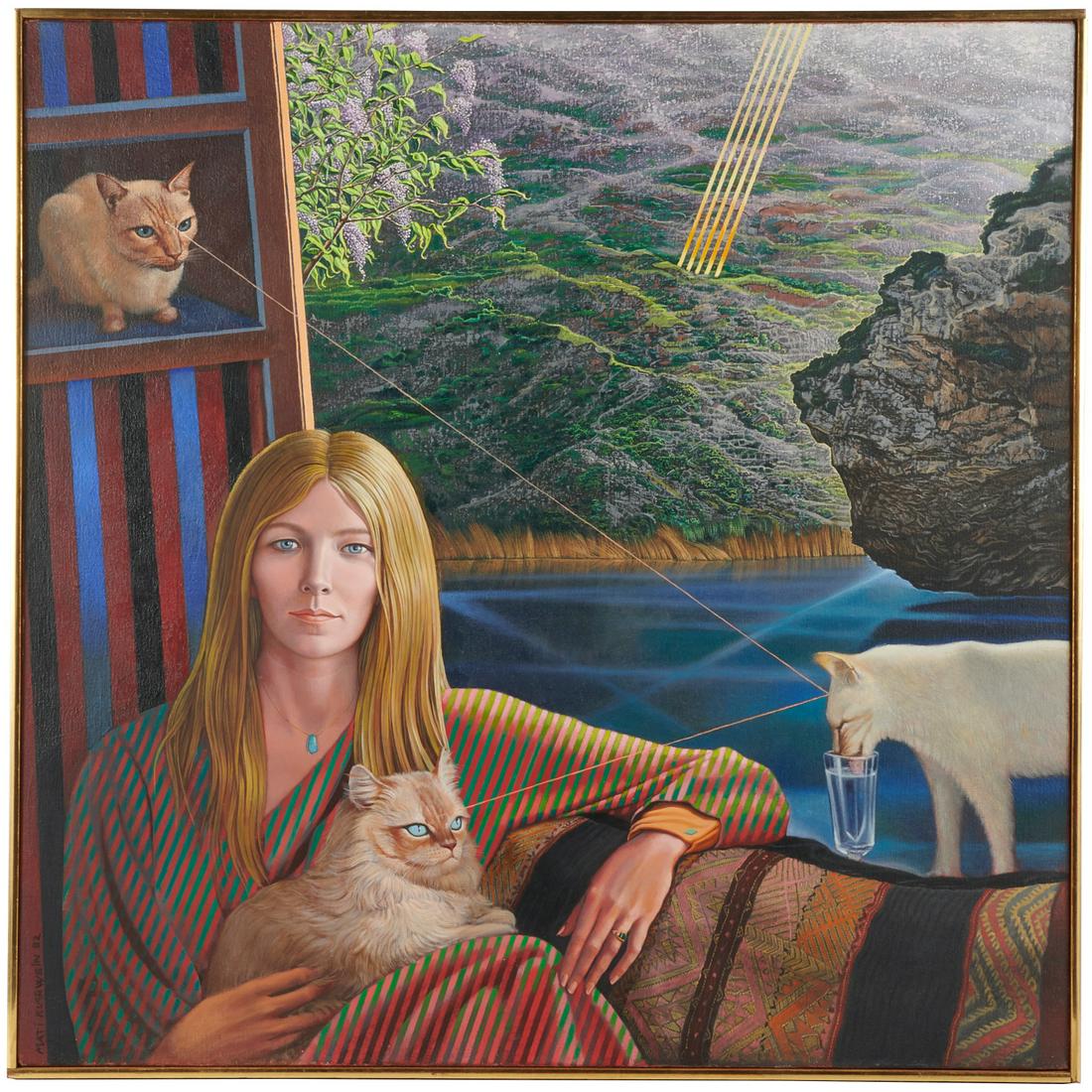 Mati Klarwein, large scale oil on canvas, 1982 (1 of 10)