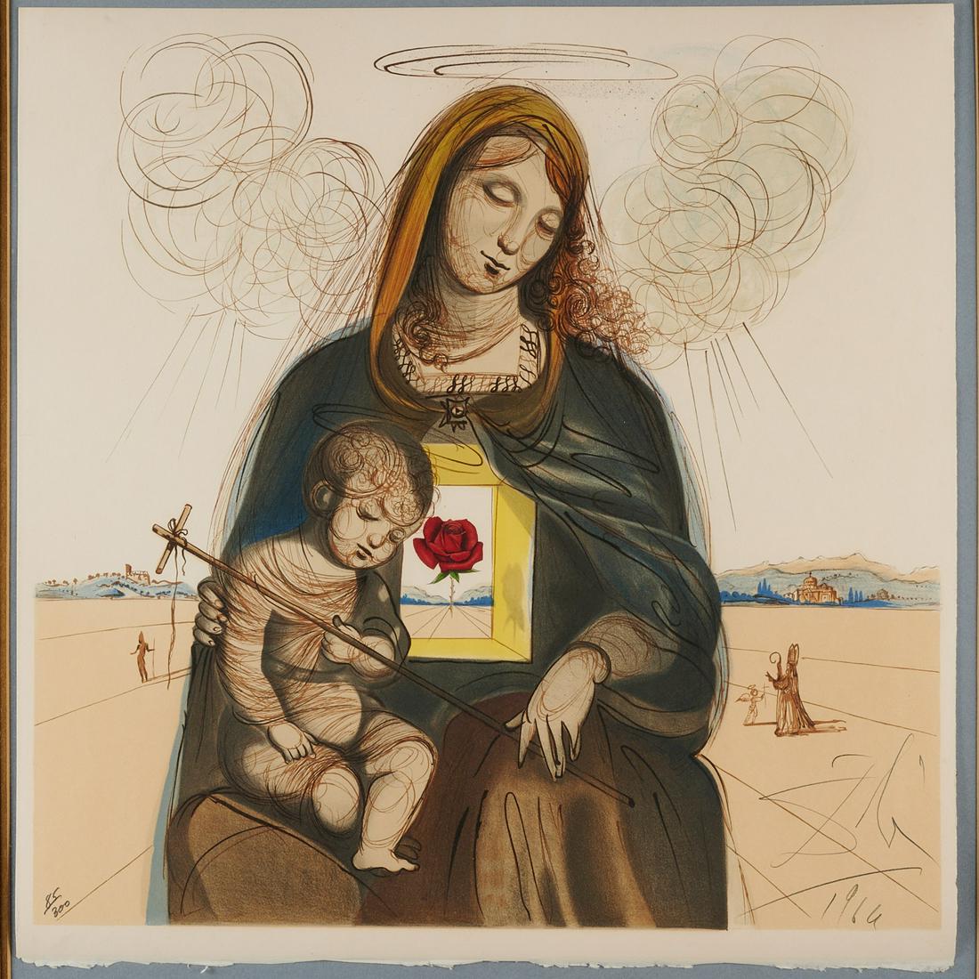 Salvador Dali, color lithograph, 1964 (1 of 7)