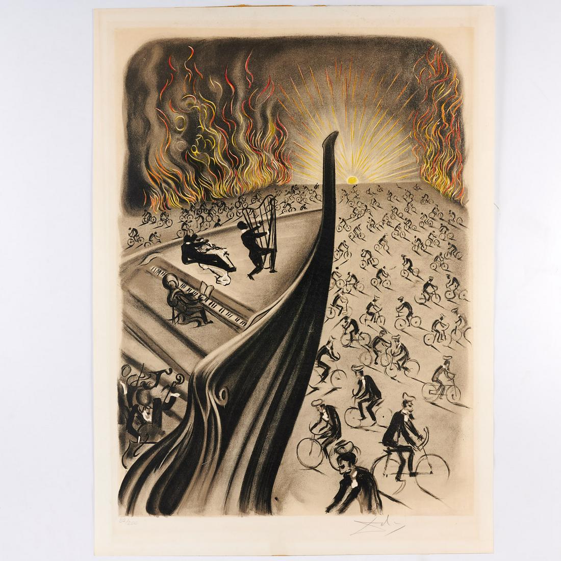 Salvador Dali, color lithograph on paper, 1970 (1 of 6)