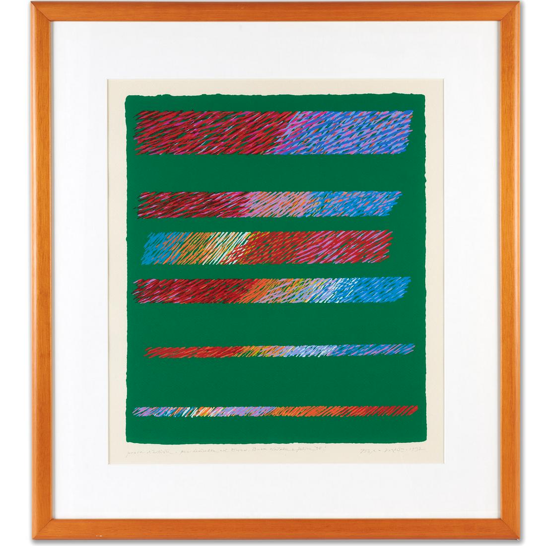 Piero Dorazio, color lithograph, 1987 (1 of 7)