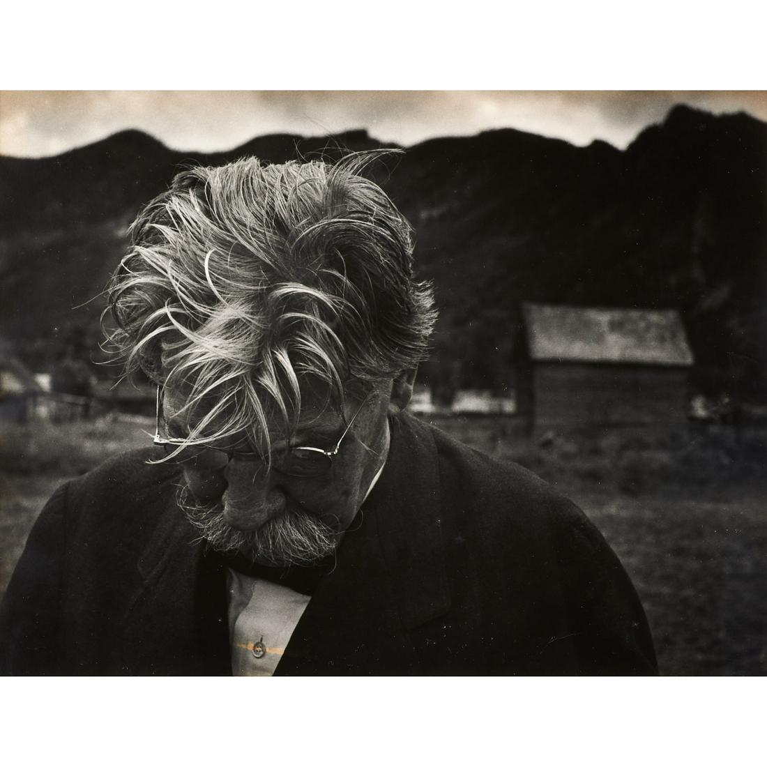 W. Eugene Smith, Dr. Albert Schweitzer, photograph: W. Eugene Smith, Dr. Albert Schweitzer, photograph, W. Eugene Smith (American, 1918-1978), "Dr. Albert Schweitzer, Aspen, Colorado" portrait series, 1949, silver gelatin photograph, artist's estate st