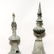 (3) French zinc architectural roof finial spires - 2