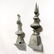 (3) French zinc architectural roof finial spires - 4
