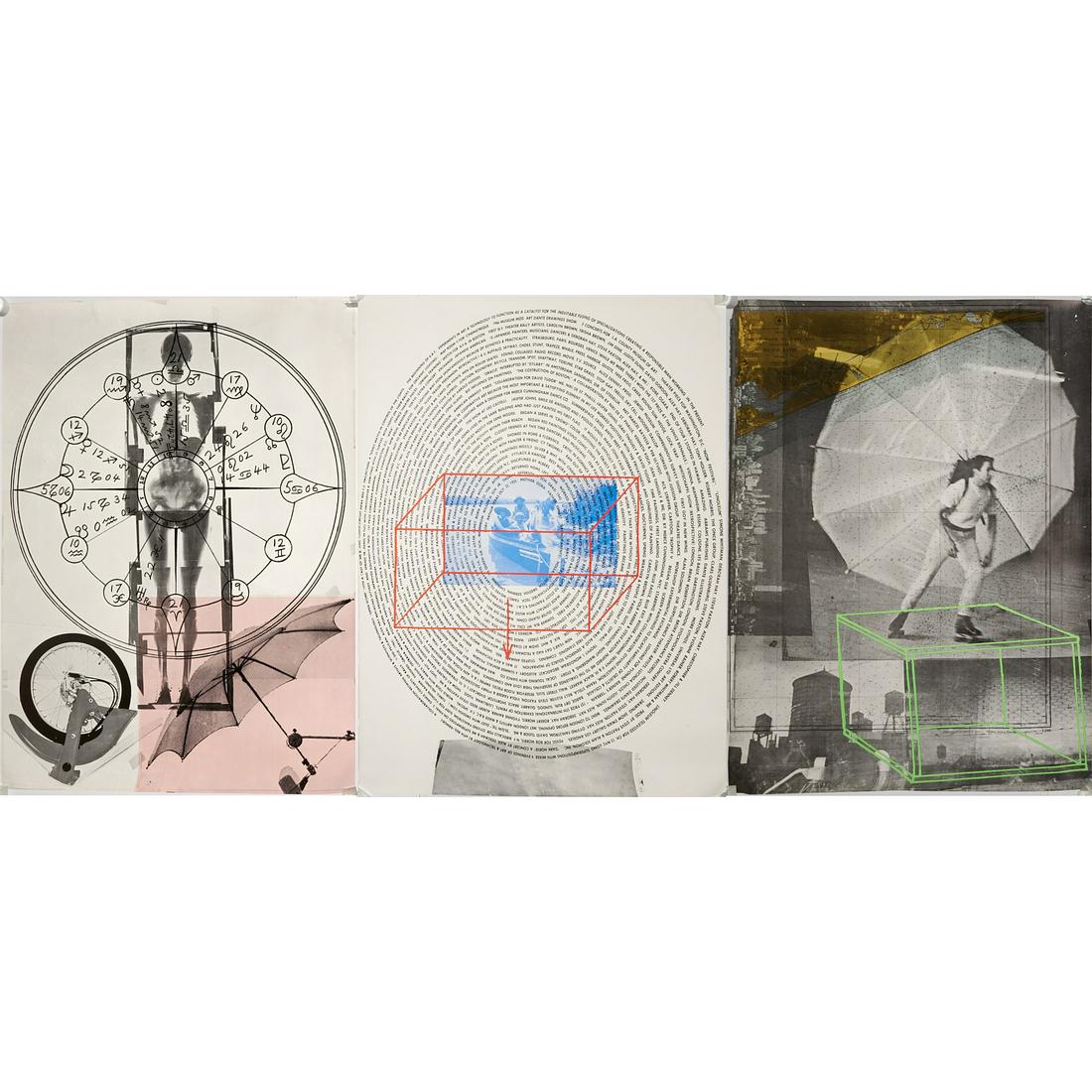 Robert Rauschenberg, triptych print, 1968 (1 of 8)