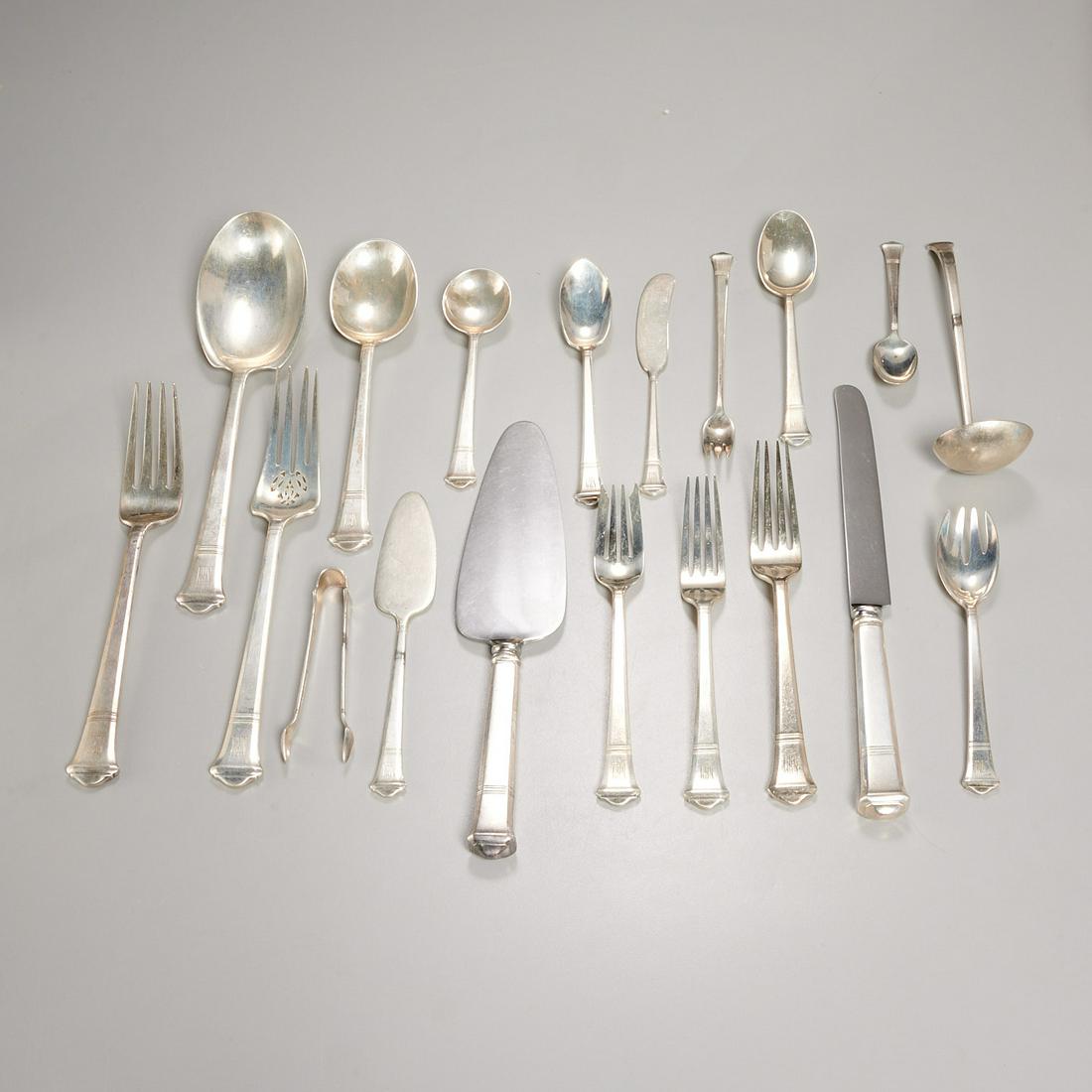 (174) piece Tiffany Windham sterling flatware set (1 of 7)