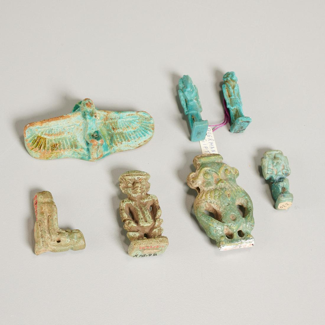 (7) Ancient Egyptian amulets, ex-museum (1 of 4)