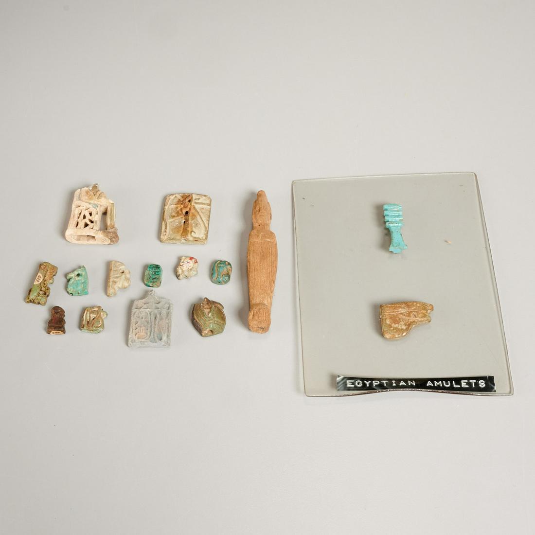 (15) Ancient Egyptian amulets, ex-museum (1 of 6)