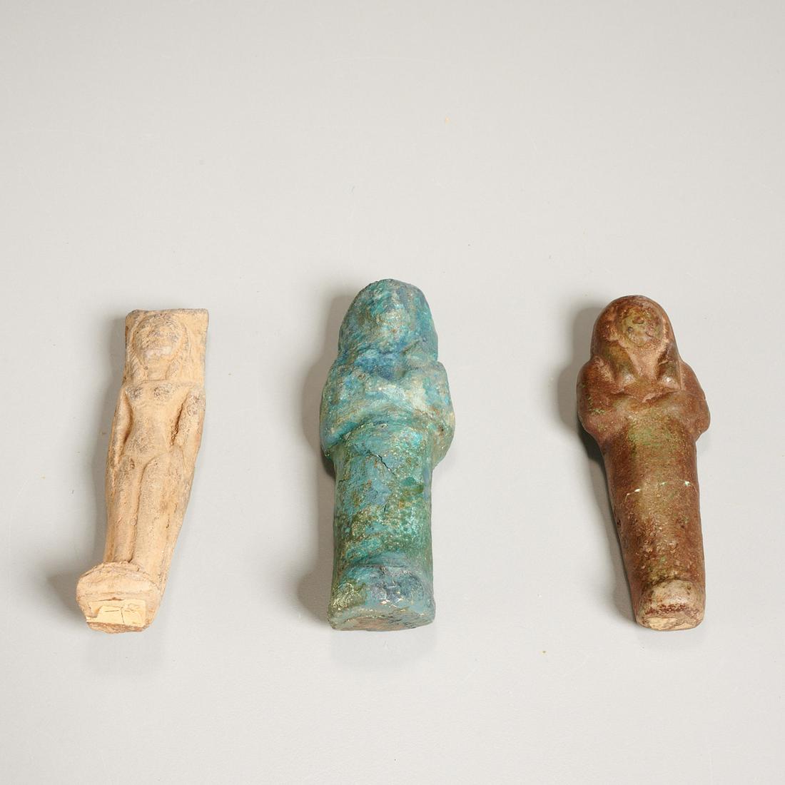 (3) Ancient Egyptian Ushabti figures, ex-museum (1 of 6)
