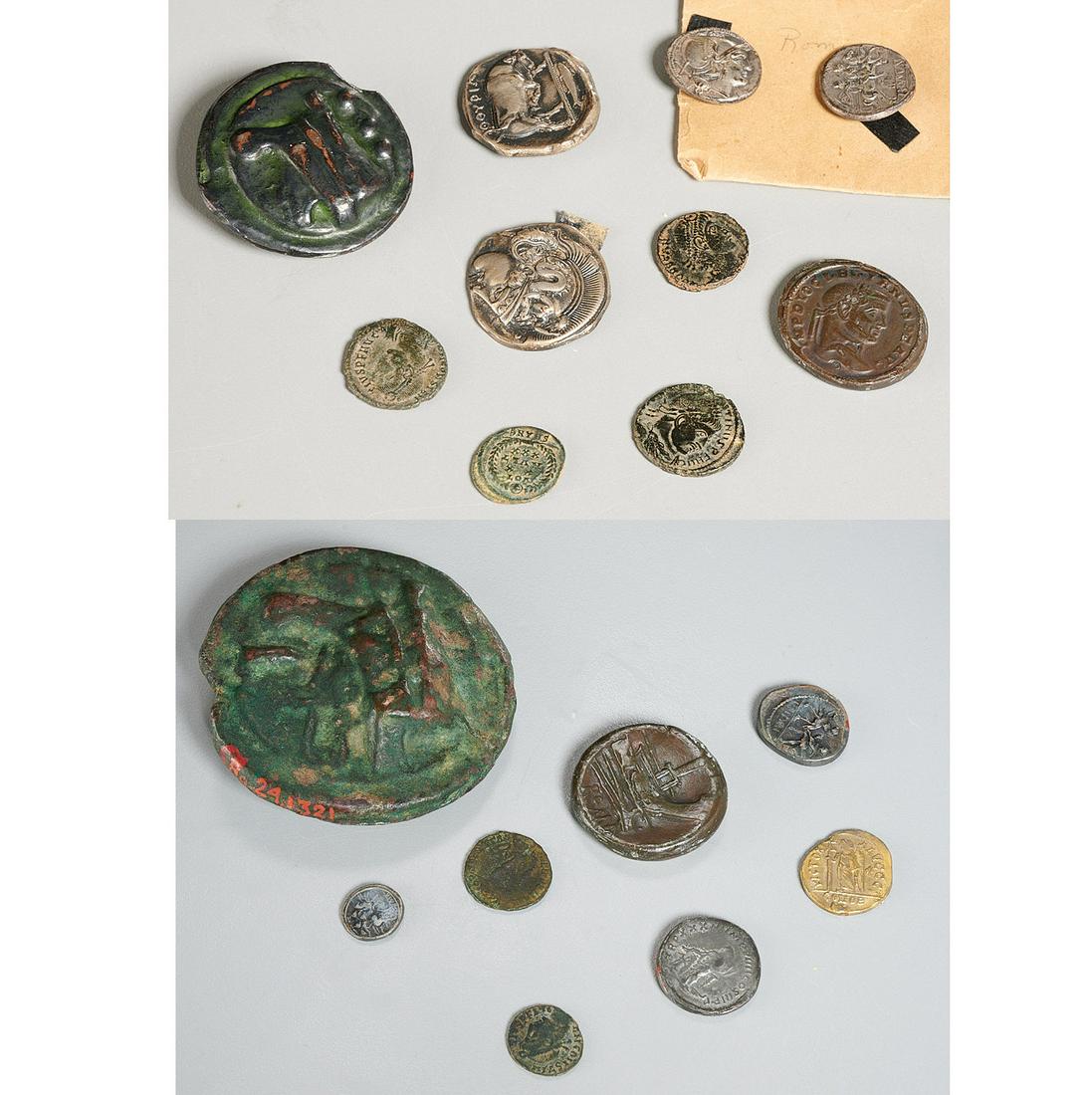 Group Roman and Roman style coins, ex-museum (1 of 7)