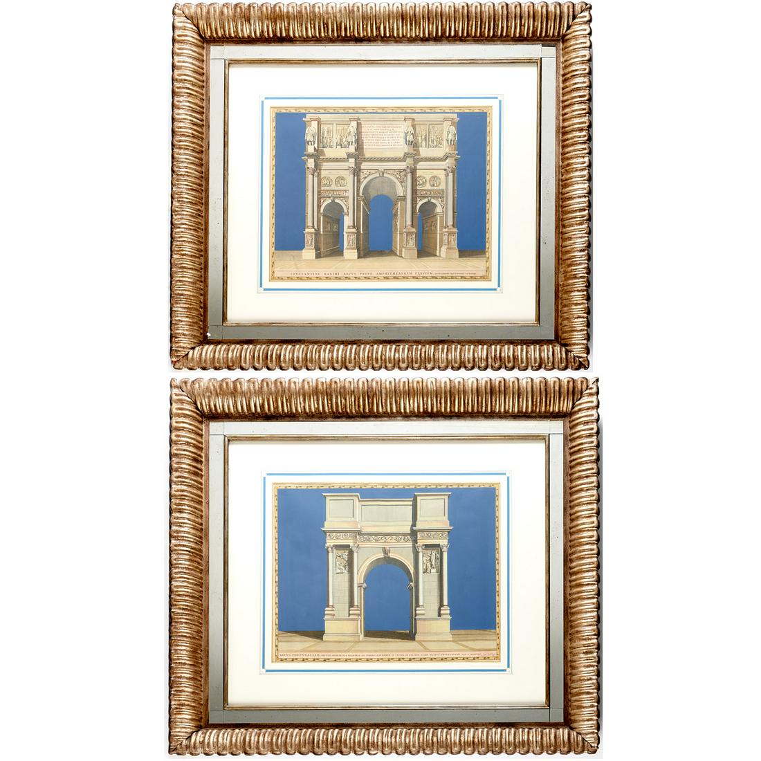 Pieter Mortier (after), pair large engravings (1 of 8)