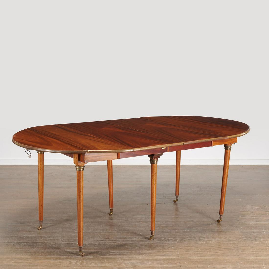 Louis XVI mahogany extension dining table (1 of 8)