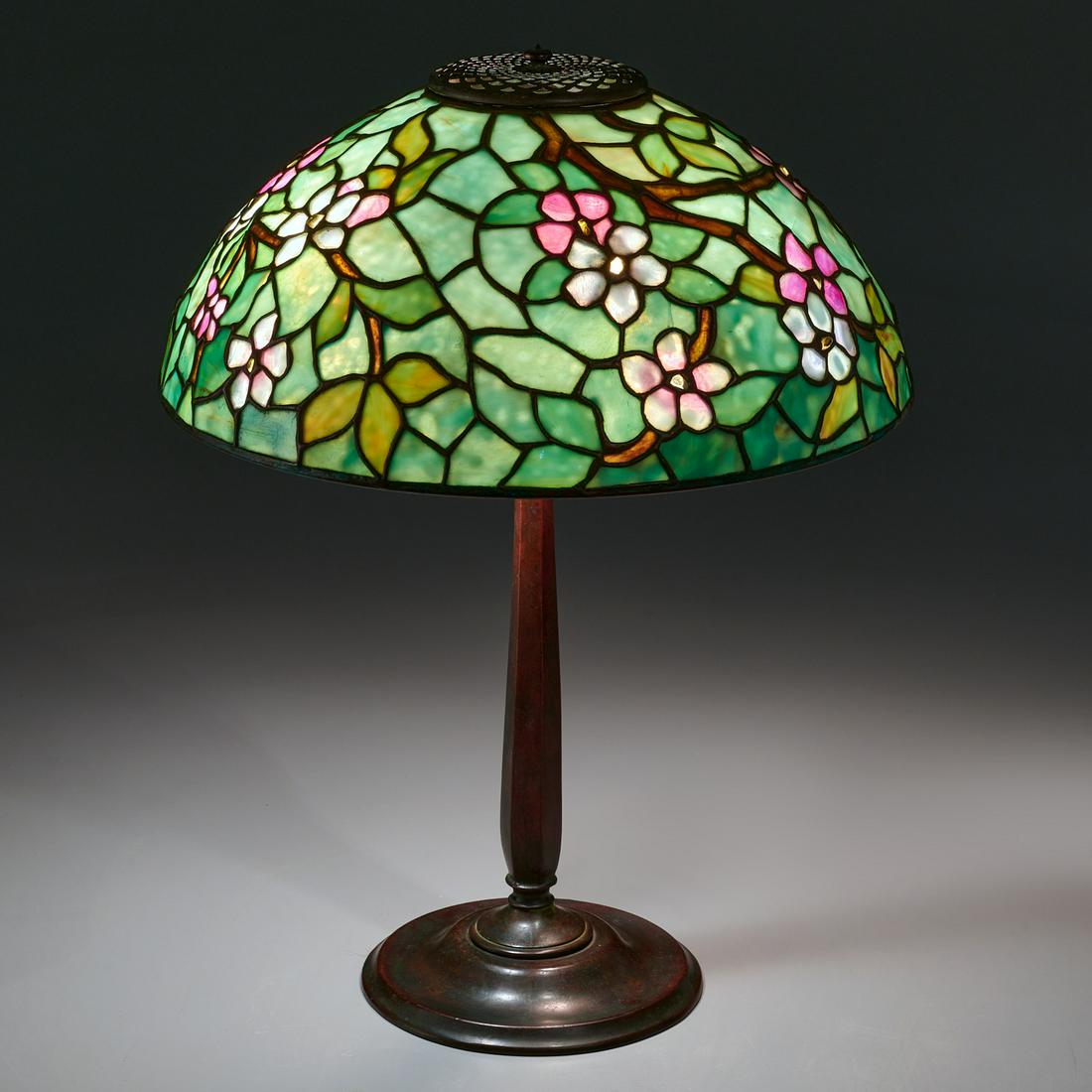 Tiffany Studios, 'Apple Blossom' table lamp (1 of 10)
