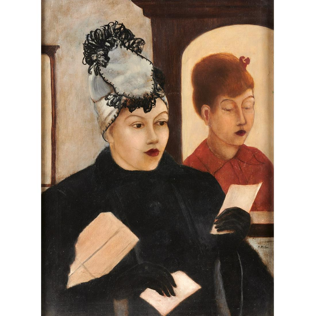 Kenneth Hayes Miller (attrib.), oil on canvas (1 of 9)