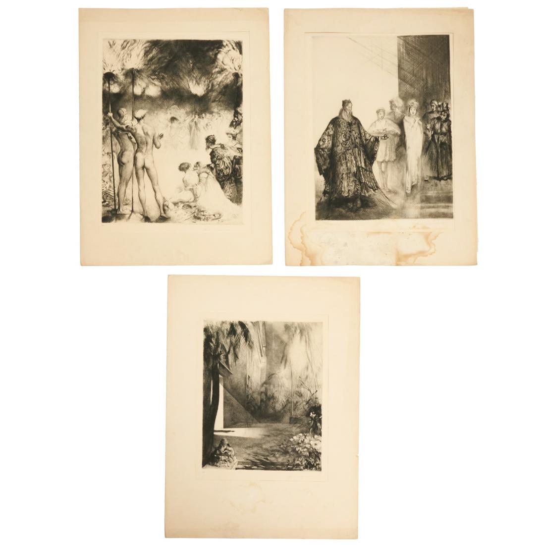 Paul Herrmann, Salome, (3) etchings (1 of 5)