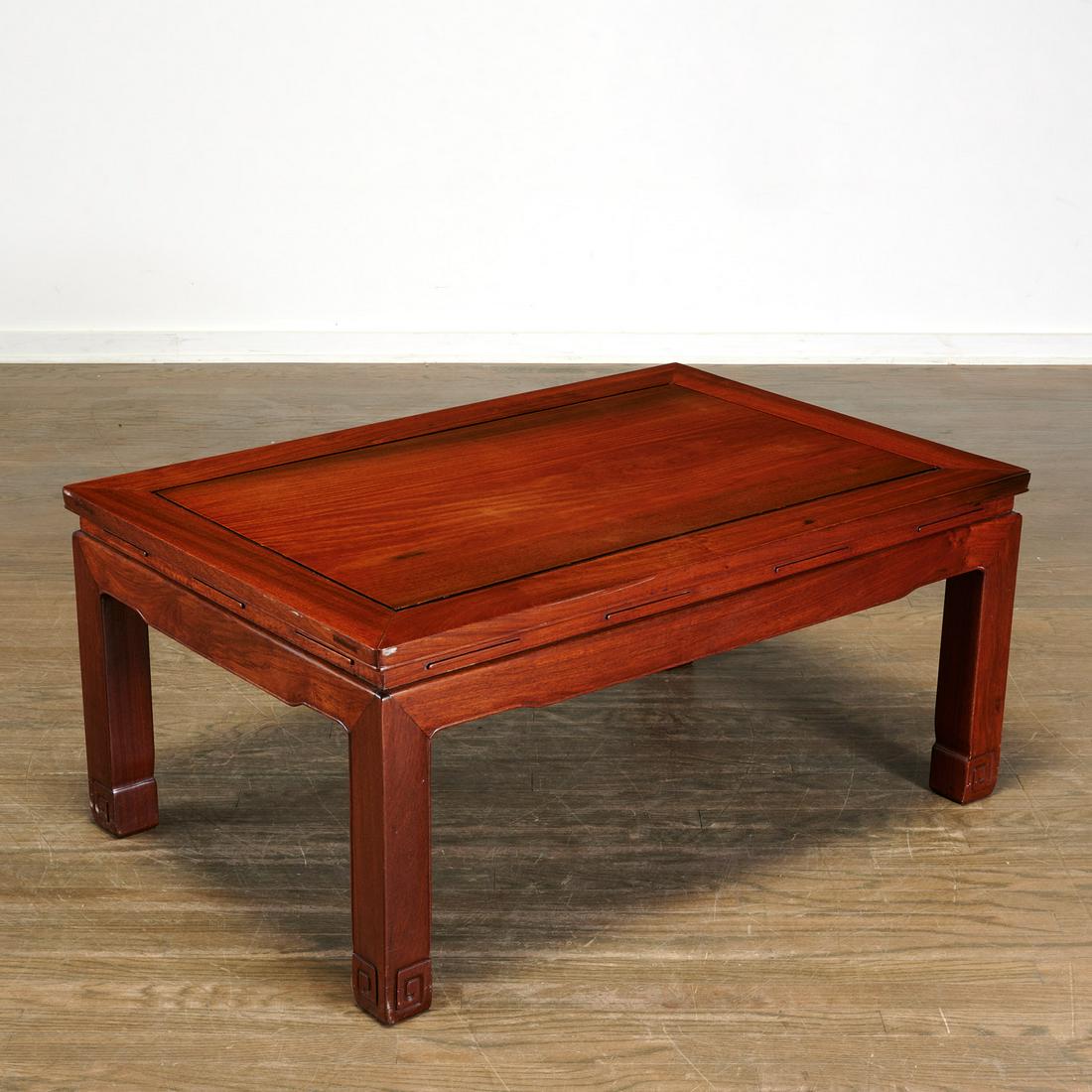 Nice Chinese carved hardwood low table (1 of 6)