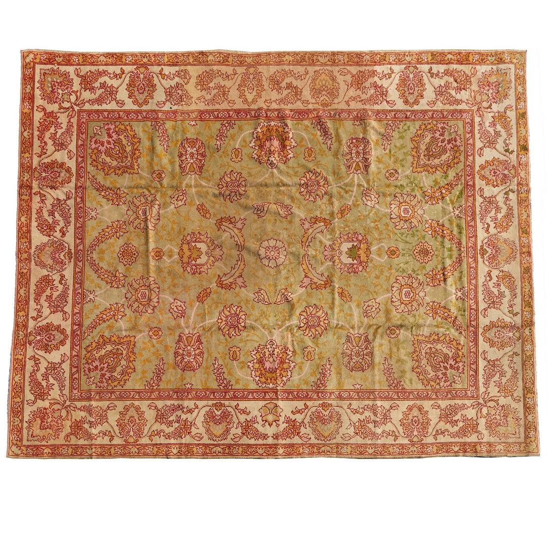 Antique room-size Oushak carpet (1 of 6)