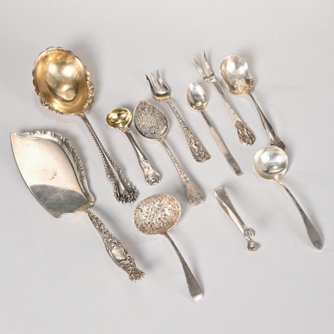 Group assorted sterling silver serving pieces (1 of 6)
