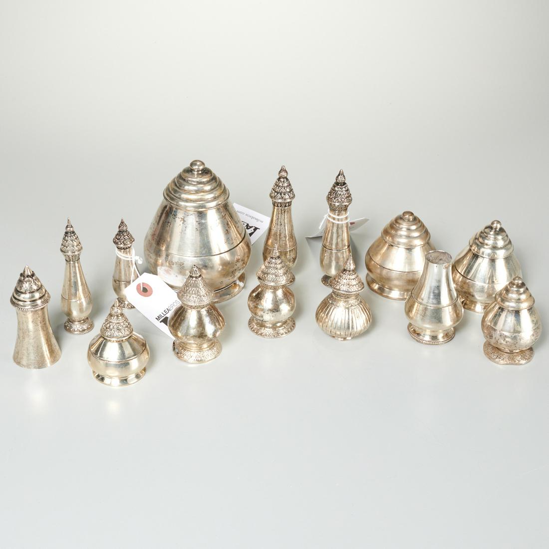 (13) Thai silver bottles and jarlets (1 of 4)