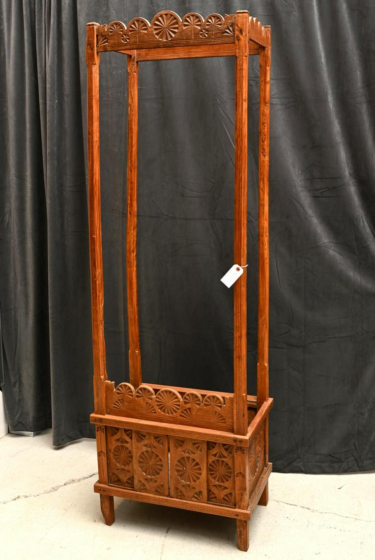 Southeast Asian meditation cabinet pillow rack (1 of 7)