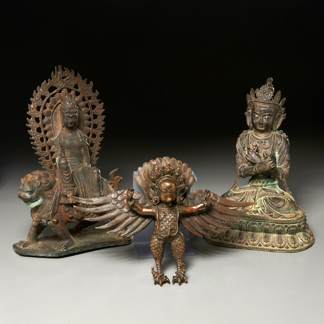 Pair Sino-Tibetan Buddhas and Garuda (1 of 9)