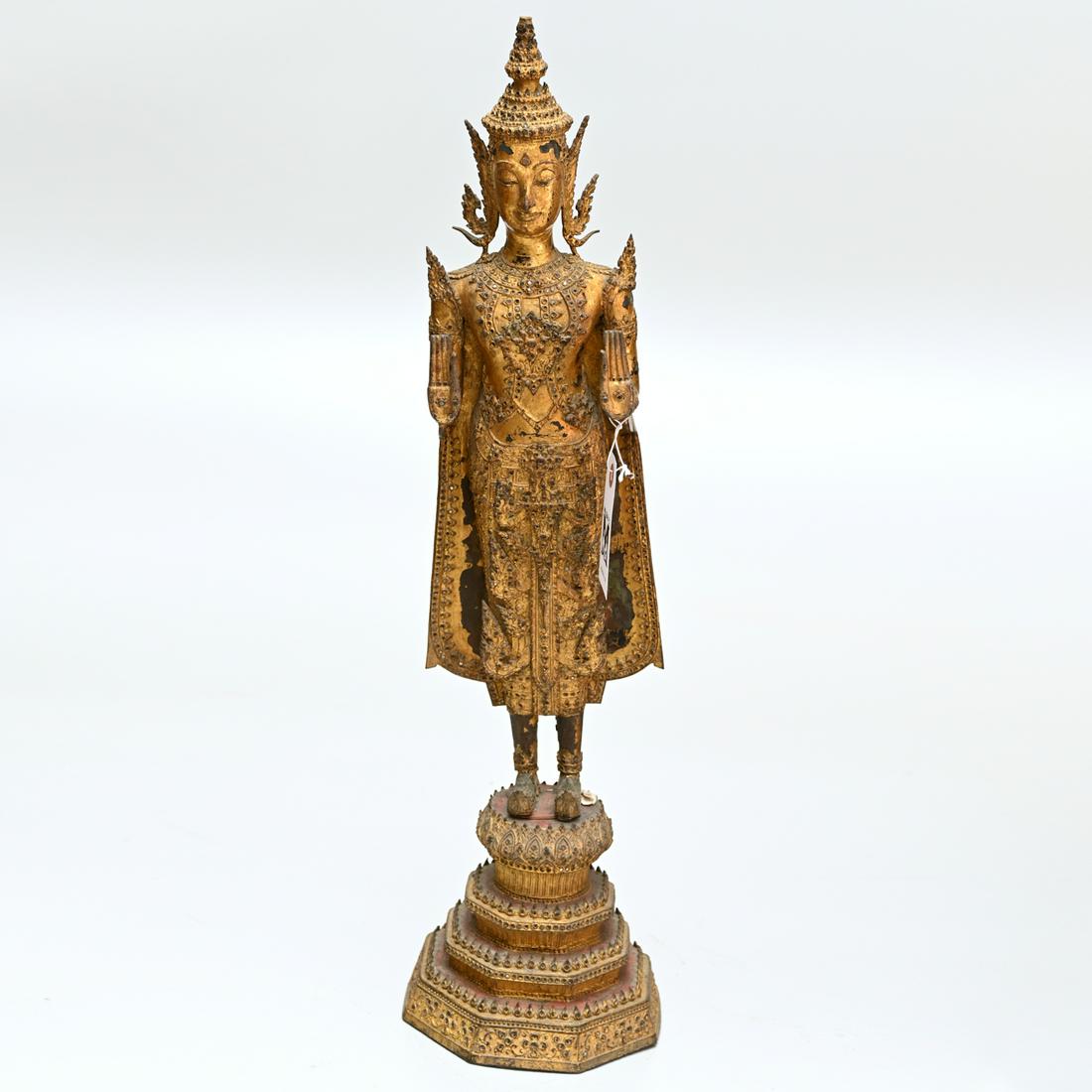 Large antique Thai gilt bronze Buddha (1 of 4)