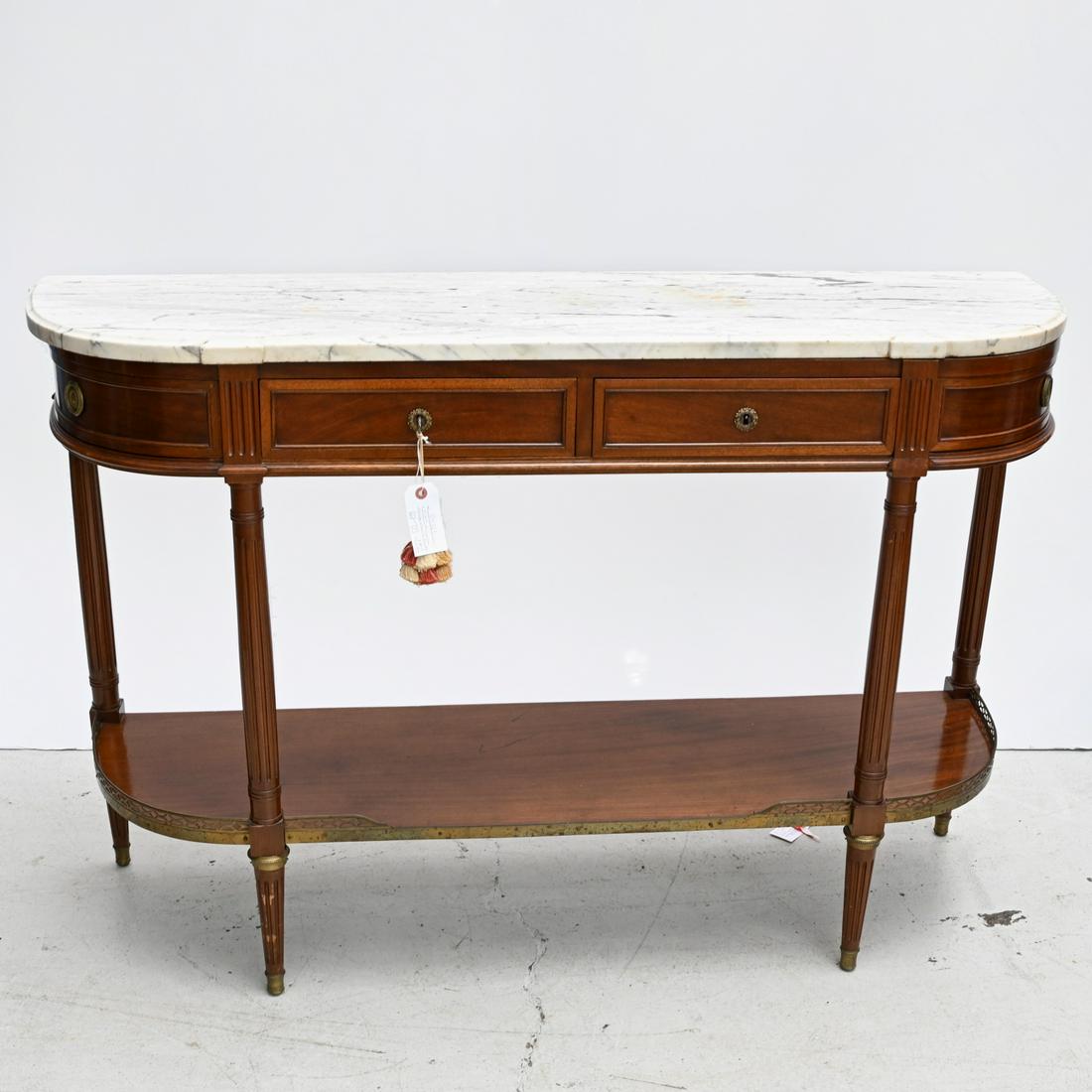 Antique Louis XVI style mahogany console desserte (1 of 5)