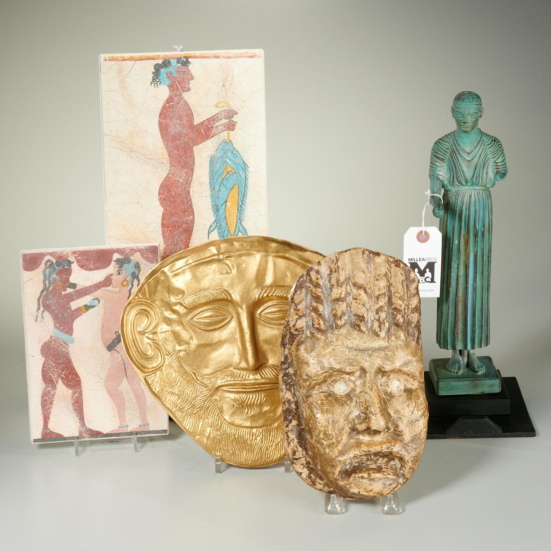(5) Ancient Greek decorative replicas, ex-museum (1 of 7)