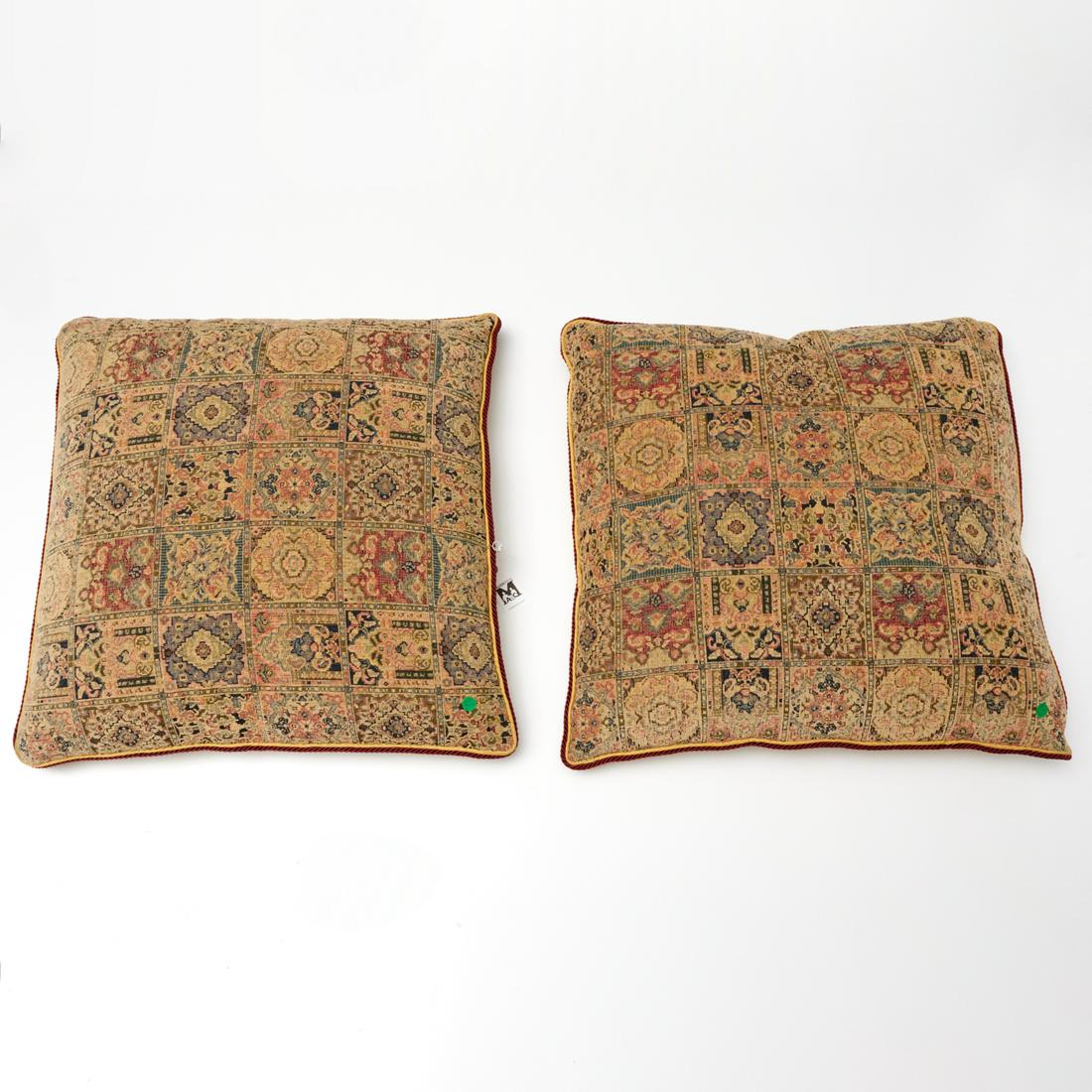 Pair large woven decorator throw pillows (1 of 5)
