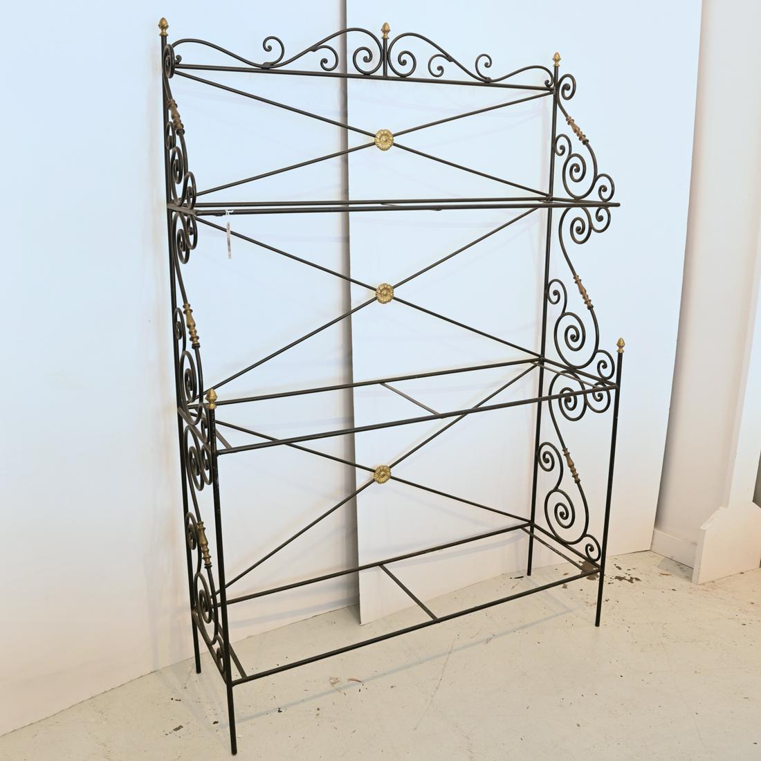 French style wrought iron baker's rack (1 of 5)