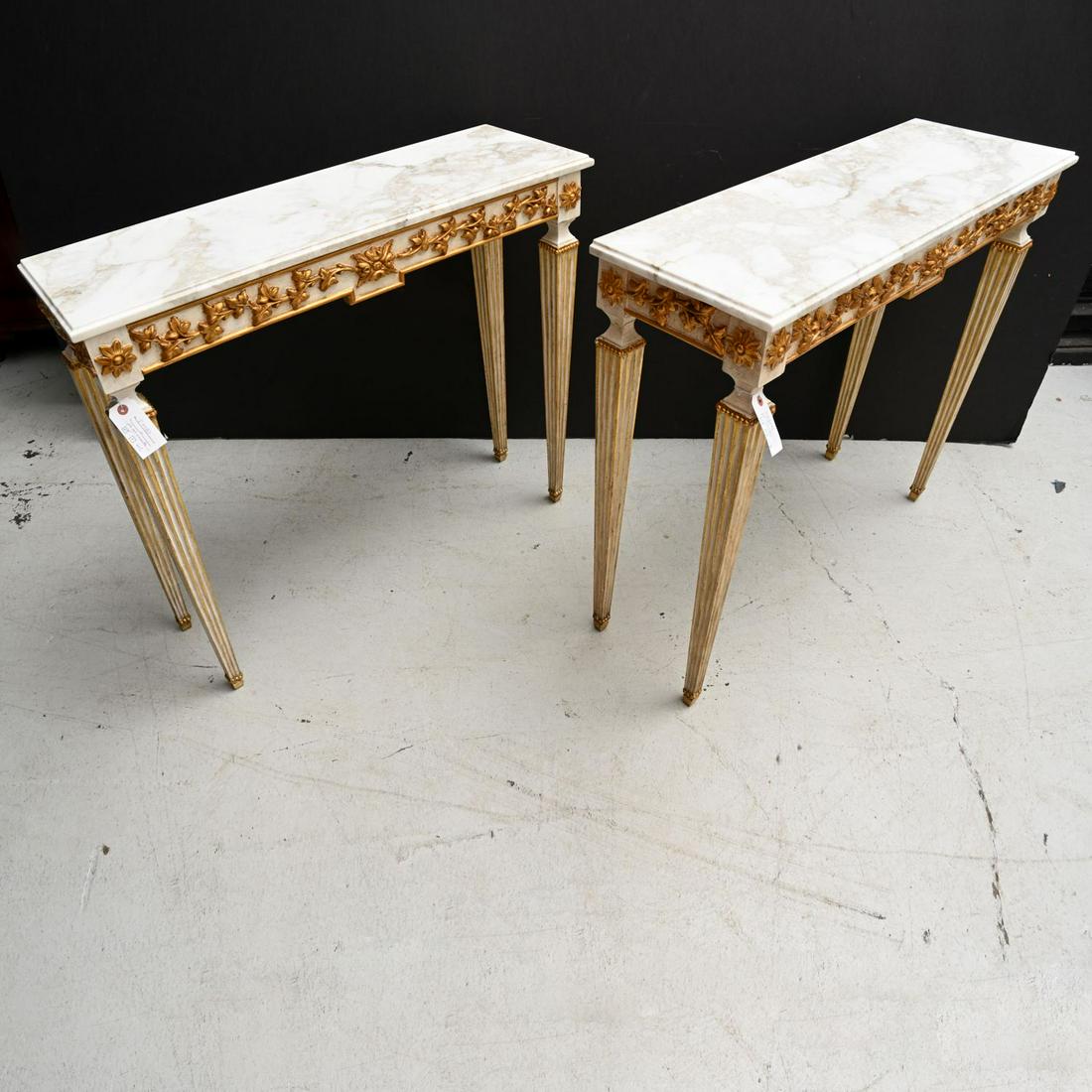 Pair Italian Neoclassical style painted consoles (1 of 6)