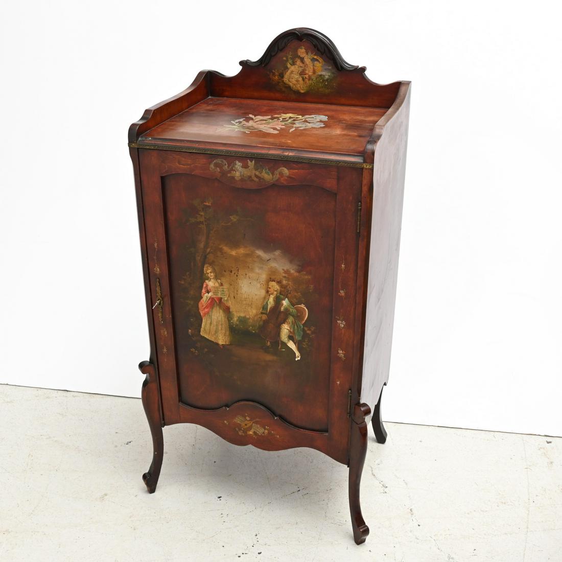 Victorian style music cabinet (1 of 8)