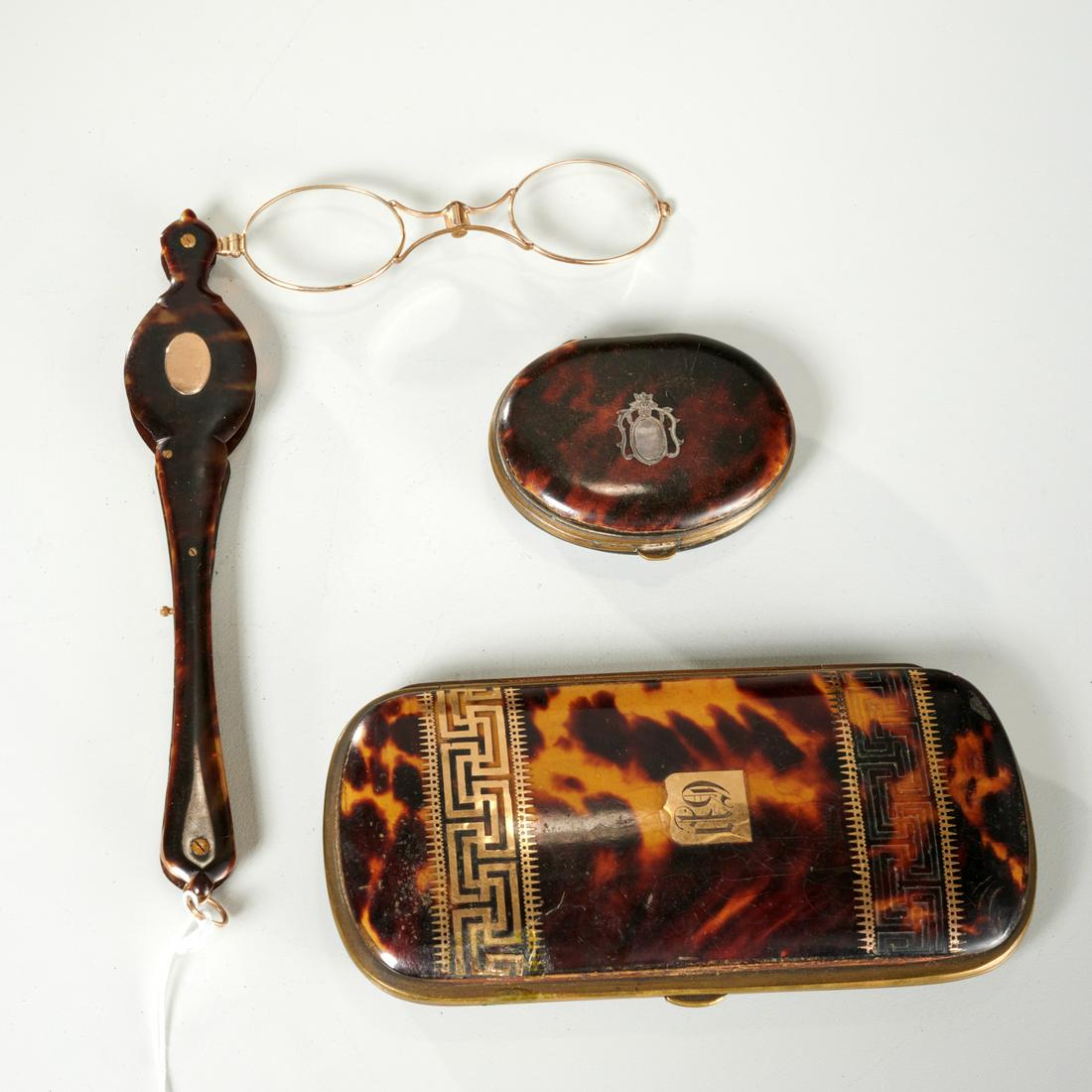 (2) antique cases & lorgnette (1 of 5)