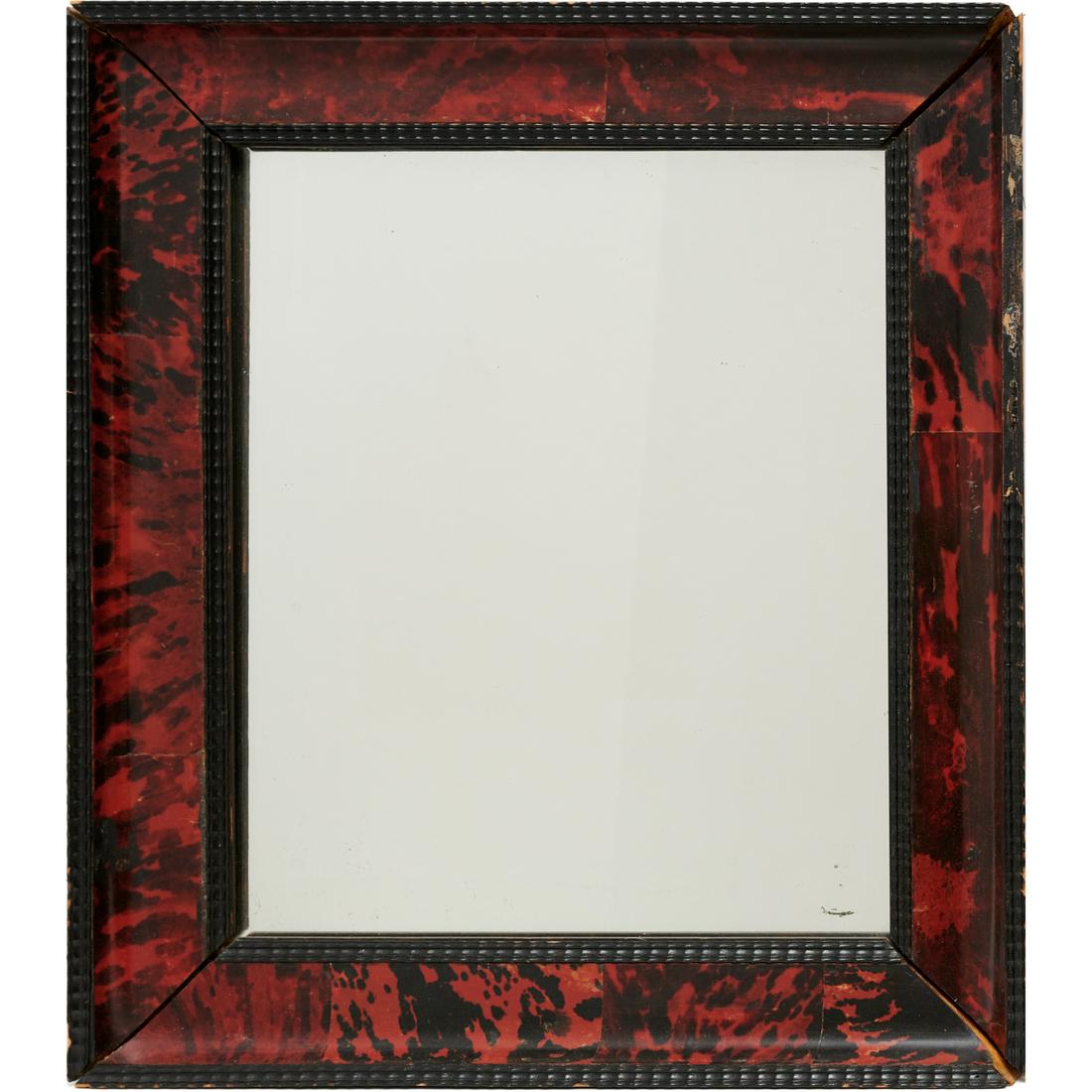 Antique Dutch parcel ebonized mirror (1 of 6)