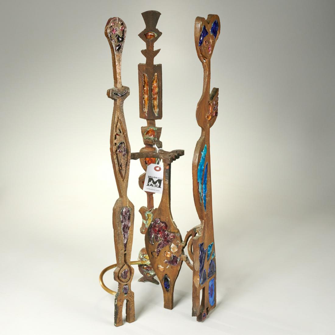 Erik Hoglund (manner of), glass, bronze sculpture (1 of 5)