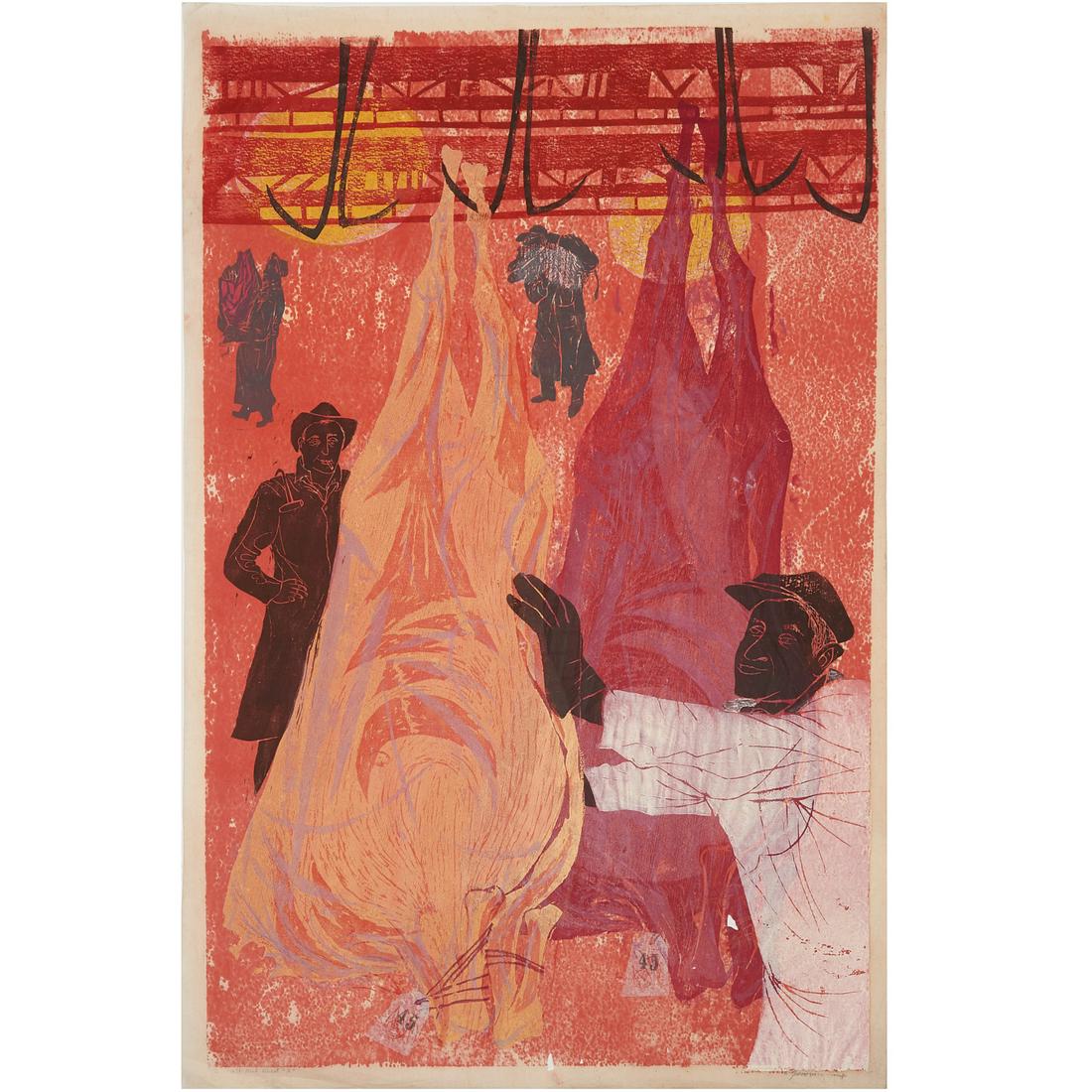 Antonio Frasconi, color woodcut, 1957 (1 of 8)