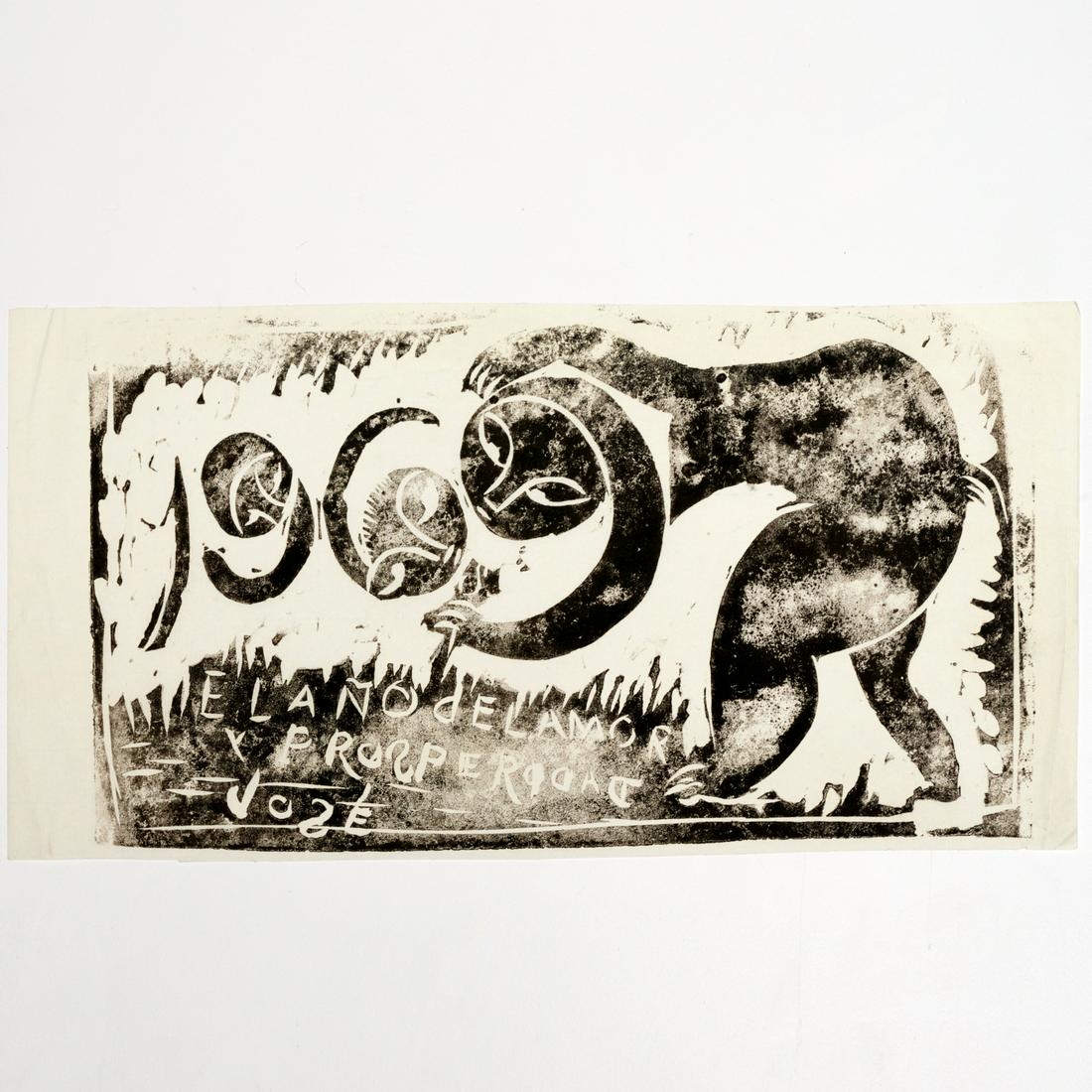 Jose de Creeft, block print (1 of 5)