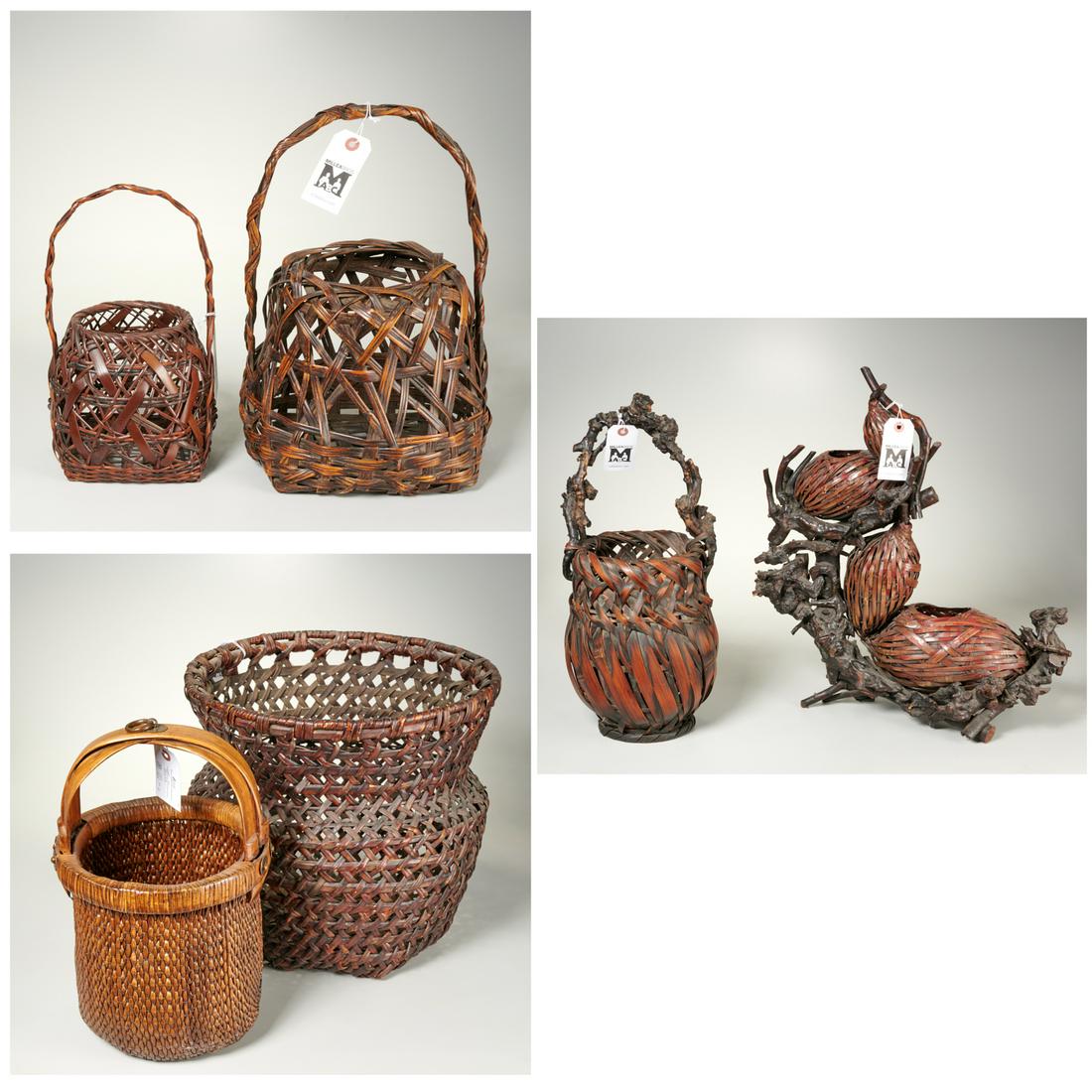 (6) vintage Japanese Ikebana baskets (1 of 5)