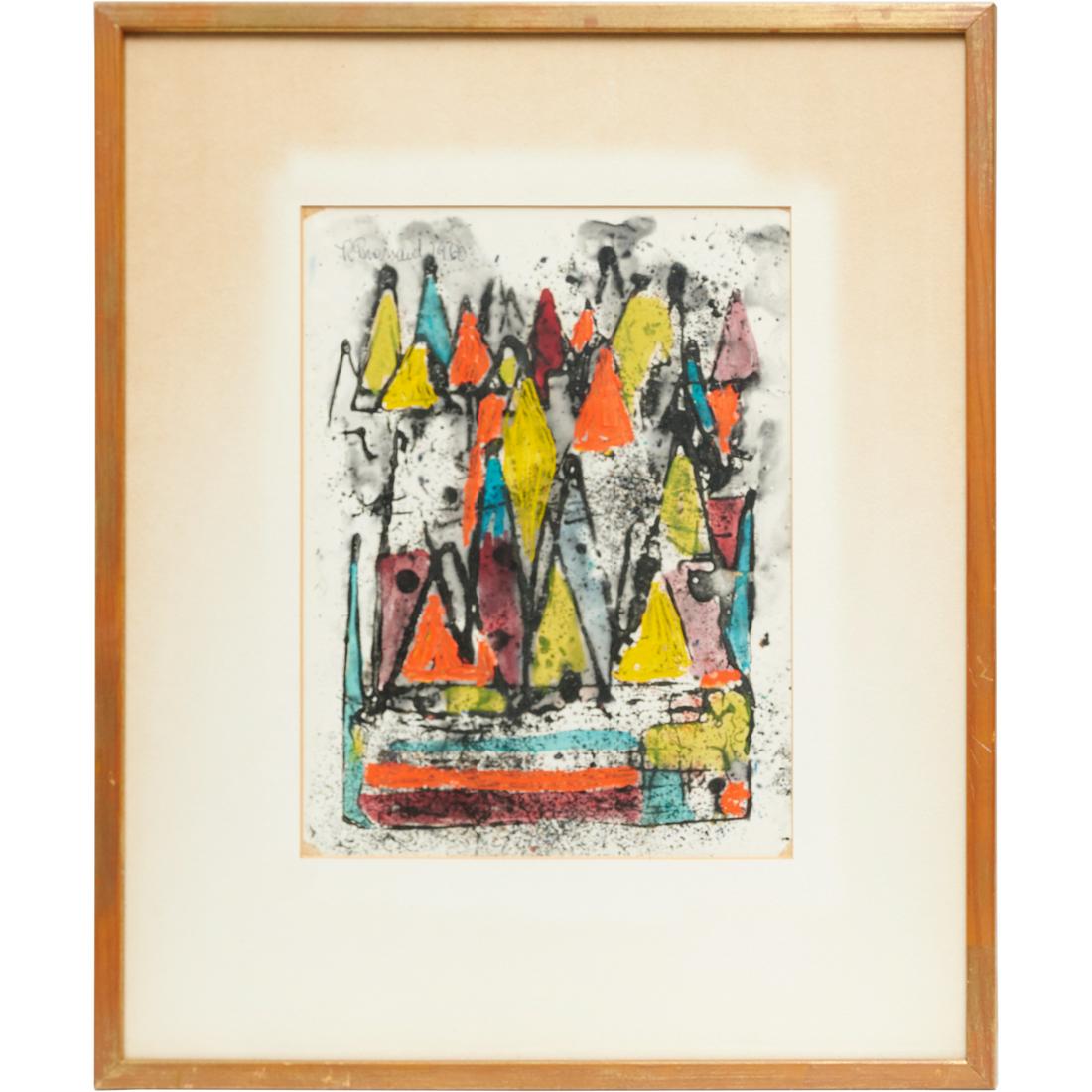 Raymond Brossard, abstract painting (1 of 5)