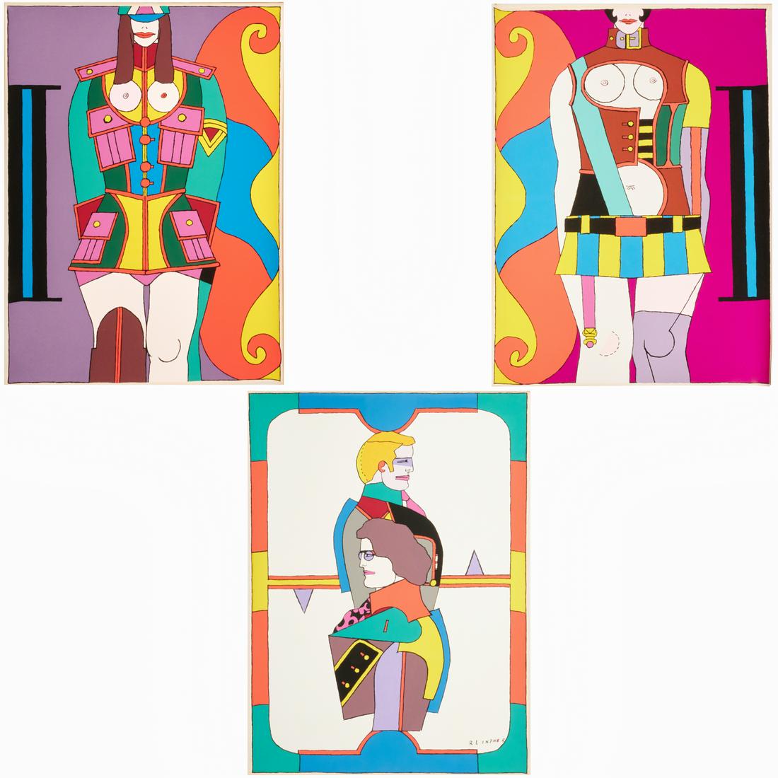 Richard Lindner, (3) serigraphs (1 of 7)