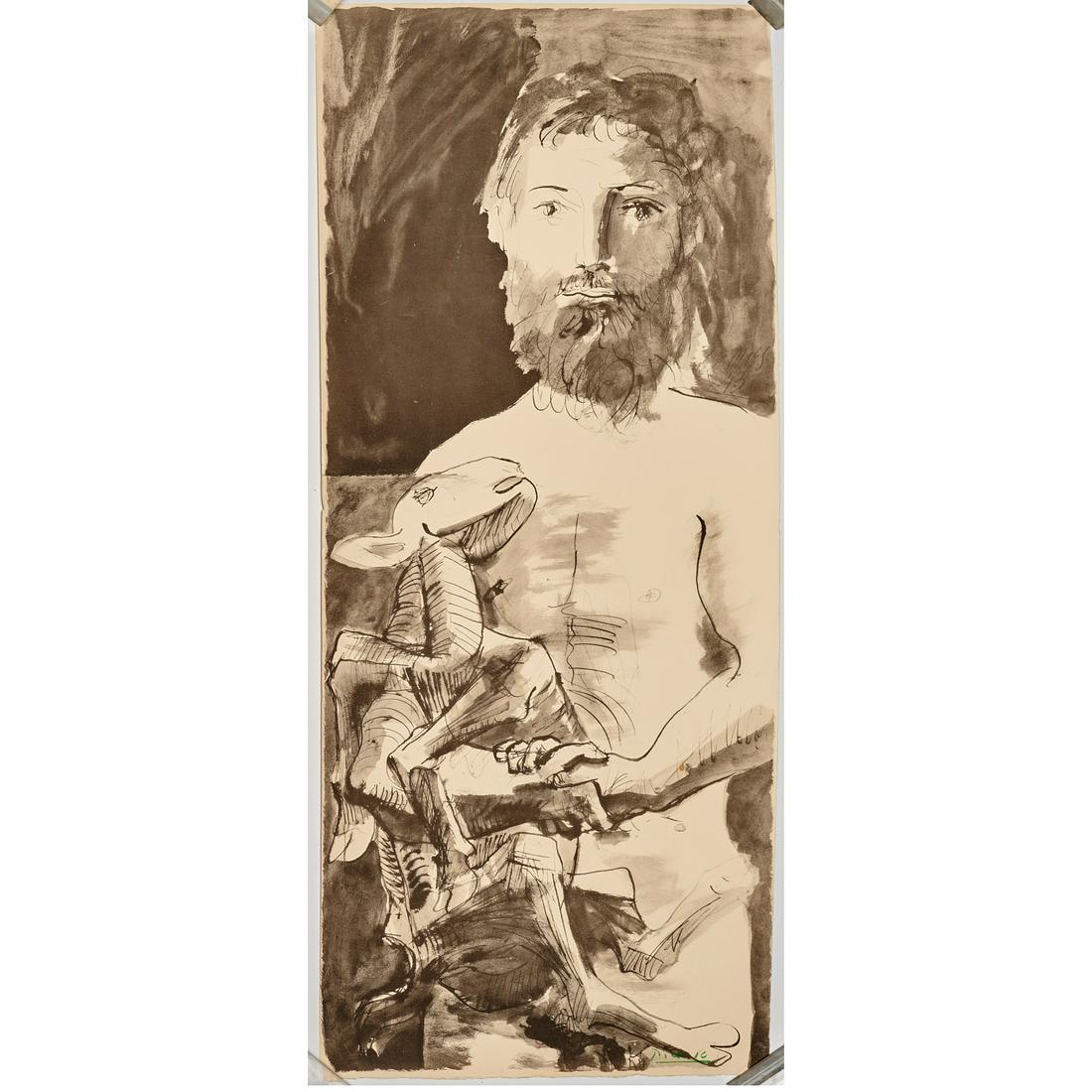 Pablo Picasso, "Man with Lamb" Jacomet print (1 of 5)