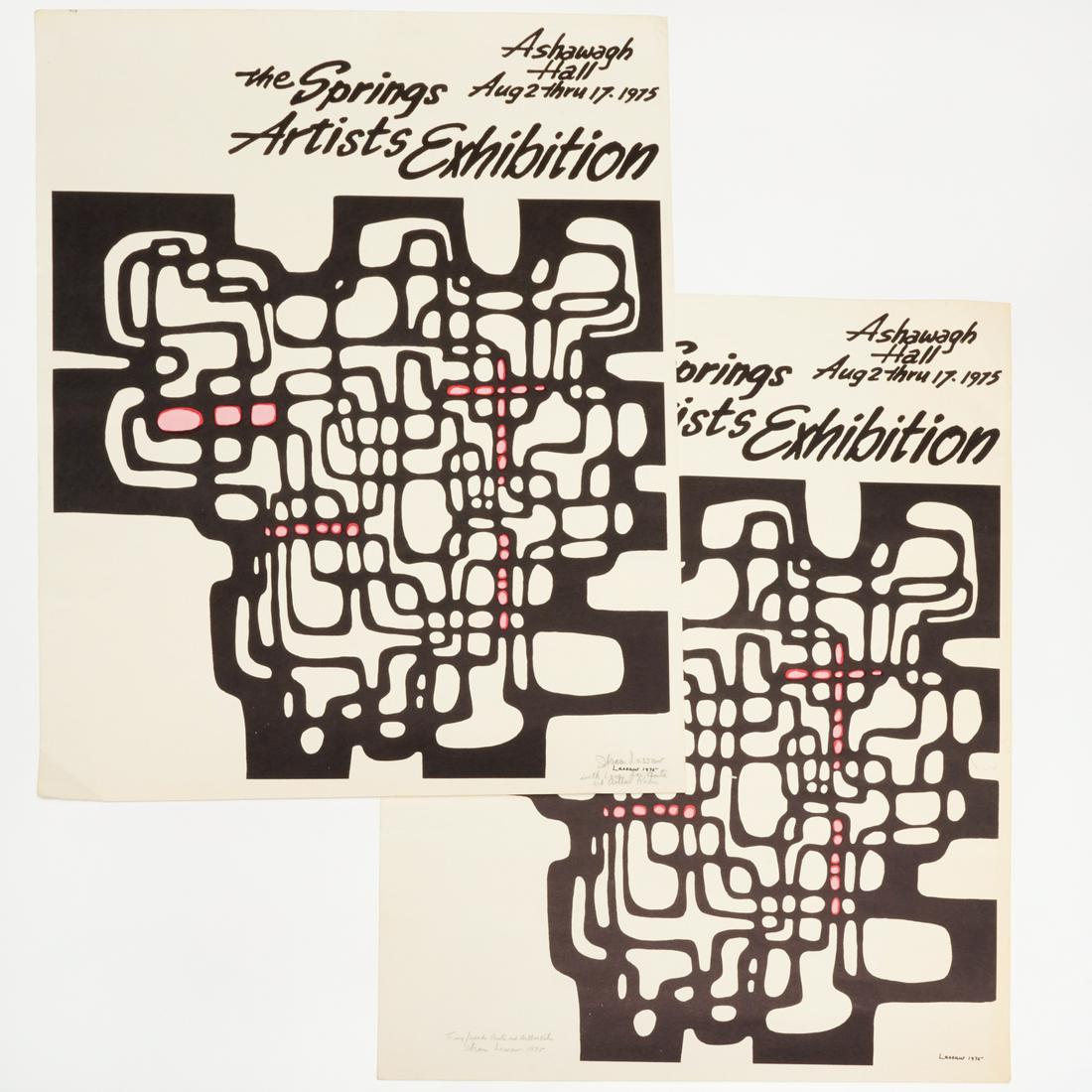 Ibram Laslaw, pair of signed exhibition posters (1 of 5)