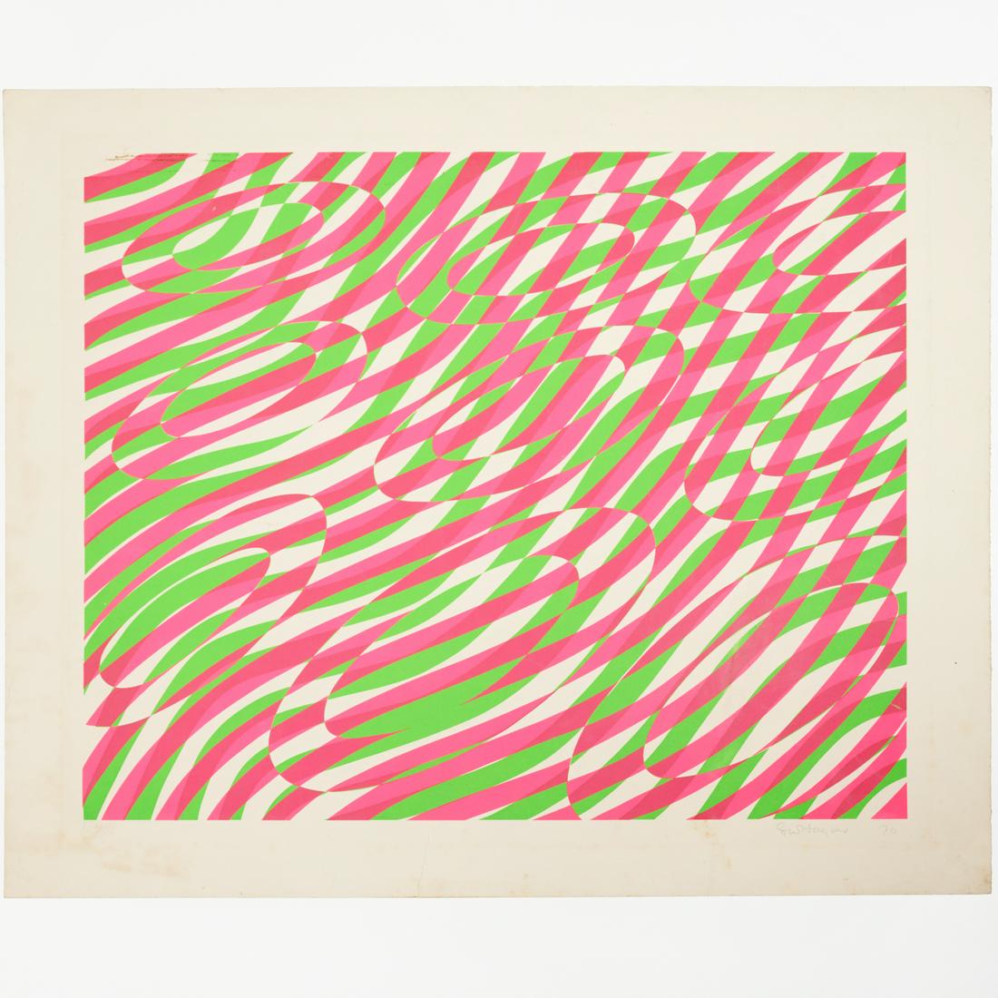 Stanley William Hayter, Op-Art print (1 of 6)