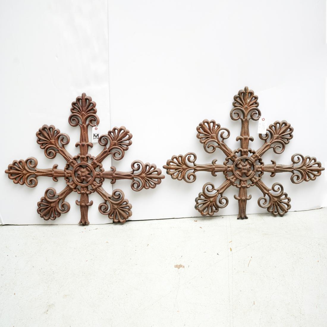 Nice pair cast iron architectural elements (1 of 4)