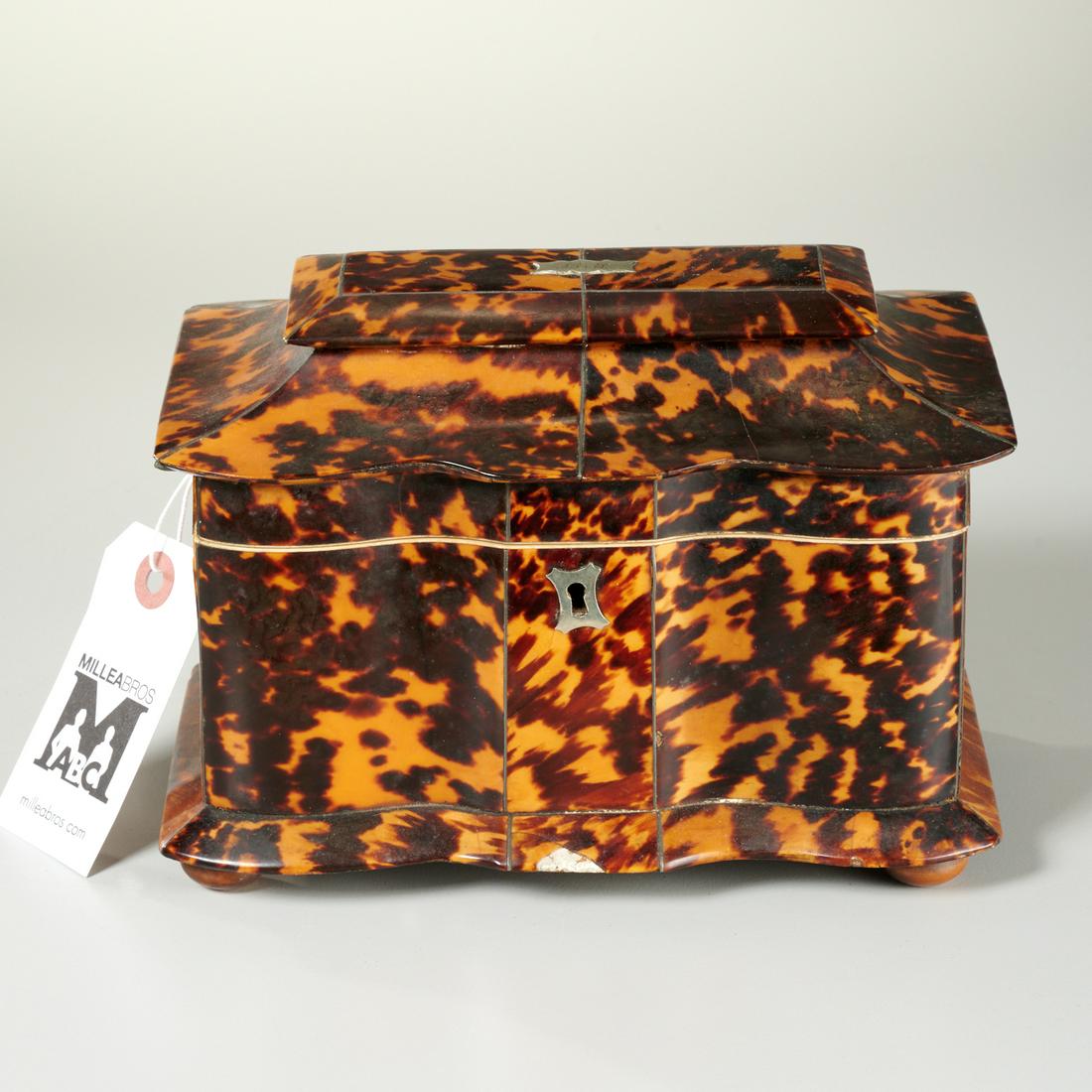 English Regency antique tea caddy (1 of 8)