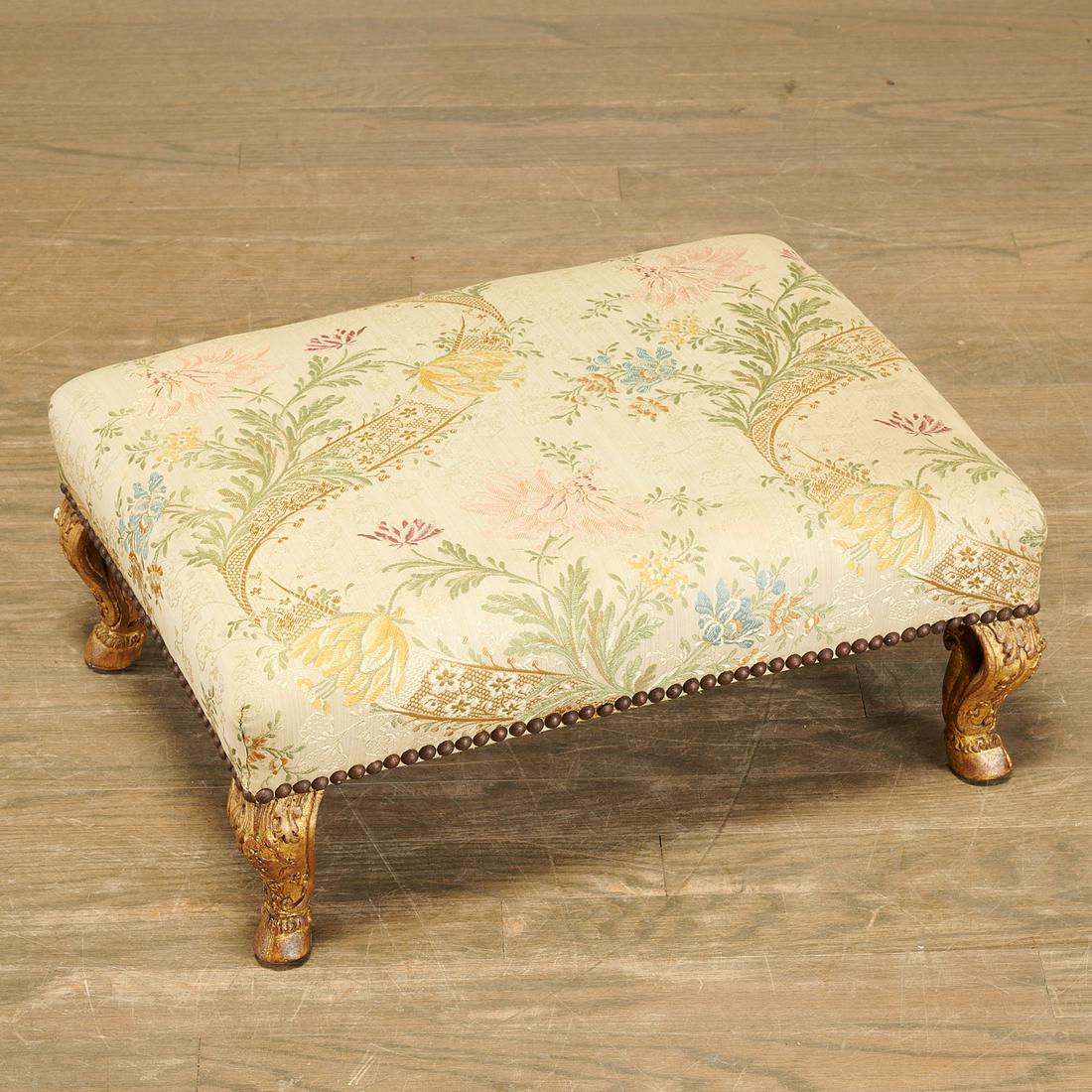 Regence carved giltwood footstool (1 of 4)