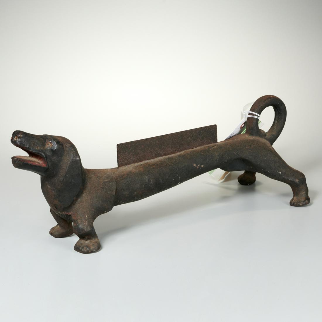 Antique dachshund dog boot scraper (1 of 4)