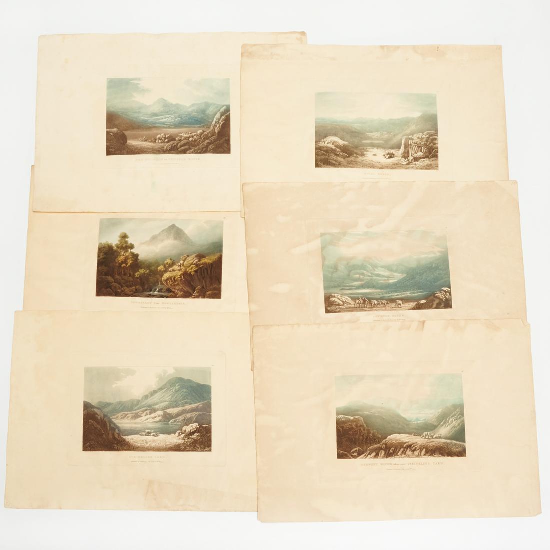 William Green, (6) Lake District aquatint etchings (1 of 6)