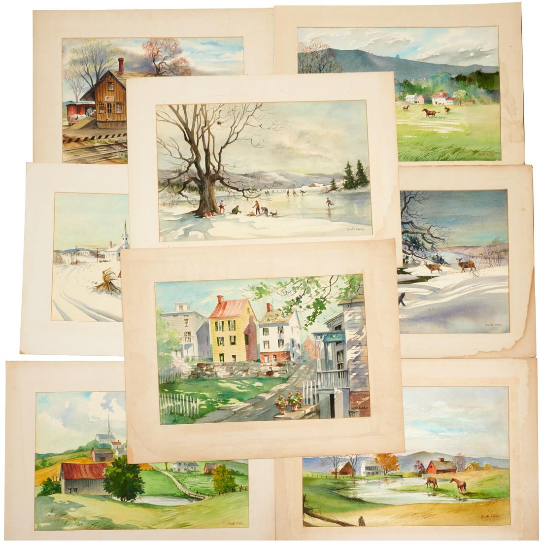 Lucille Hobbie, (8) paintings (1 of 8)